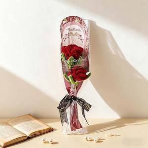 Kit de limpiapipas para hacer flores artificiales, ramo de flores artificiales, manualidades para adolescentes y niñas, regalo del Día de San Valentín, juguete creativo hecho a mano A64 - Product Image 2