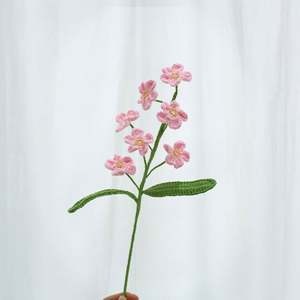 Decoración para el Hogar, Flores Artificiales Hechas a Mano con Ganchillo, Material Acrílico, para San Valentín, Graduación, Año Nuevo, Navidad - Product Image 5