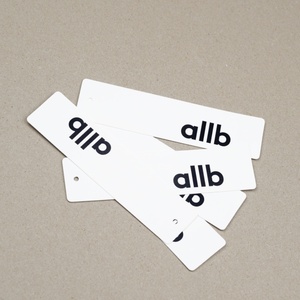 Có thể tái chế tùy chỉnh màu trắng đen giấy <span class=keywords><strong>hangtags</strong></span> cho may mặc áo thun phụ kiện-sử dụng giày túi thương hiệu Nhà cung cấp Nhà máy trực tiếp - Product Image 3