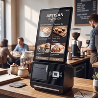 Quiosco de Autoservicio USW de 15.6 Pulgadas con Android 11, Terminal de Pago sin Contacto SDK para Cafeterías Inteligentes
