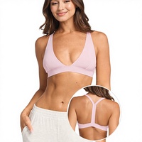 Ademend, lichtgewicht, effen gekleurd, vochtregulerend, hoogondersteunend sportbeha met borstpadding, yoga-activewear, gymkleding, maat XL