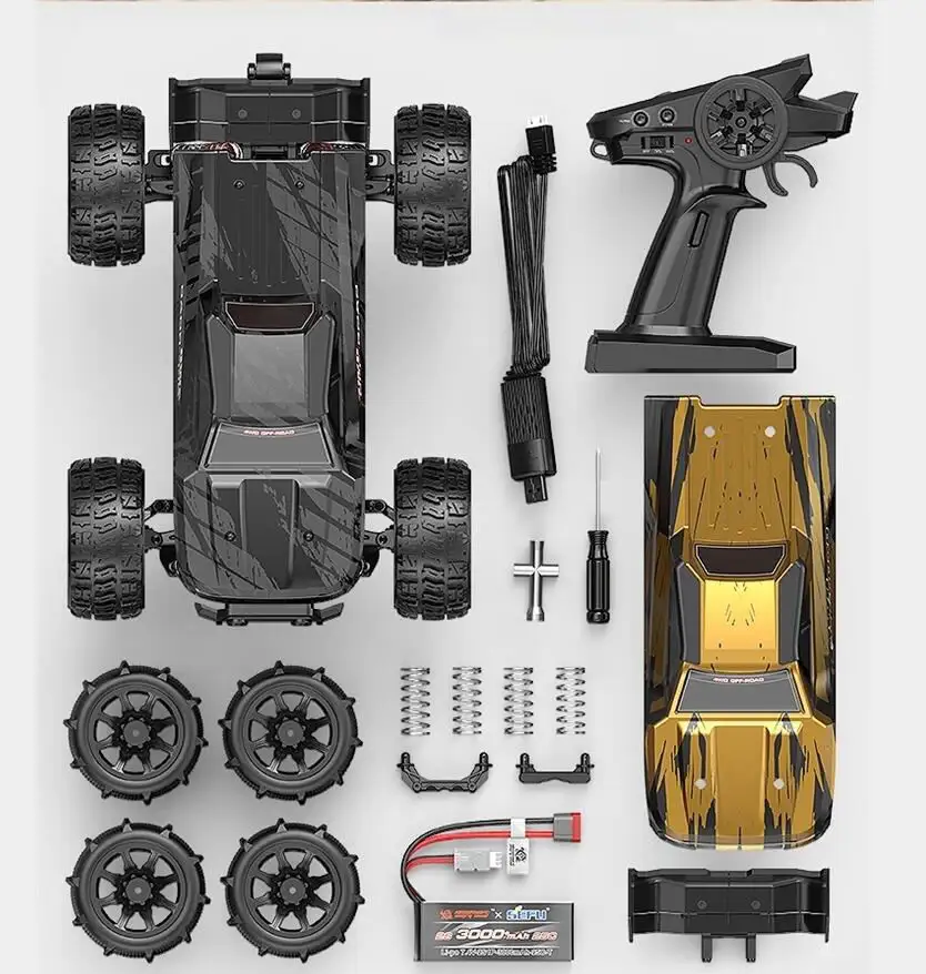 Voorraad Nu Voor Mjx 14210 Rc Auto 4wd 1/14 Borstelloze Motor 55 Km/h Afstandsbediening Off-Road Race Drift Woestijnauto