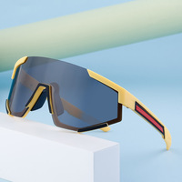 Lunettes de soleil sportives monobloc personnalisables, coupe oversize, coupe-vent et durables pour le cyclisme, la conduite et les activités de plein air