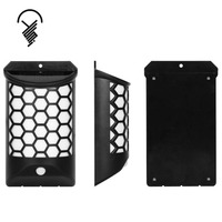 Lampes solaires murales étanches IP65 1W avec détecteur de mouvement pour extérieur et jardin