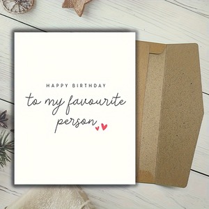 Carte de vœux d'anniversaire pour <span class=keywords><strong>mon</strong></span> <span class=keywords><strong>bien</strong></span>-<span class=keywords><strong>aimé</strong></span>(e) avec enveloppe et texte manuscrit - Product Image 3