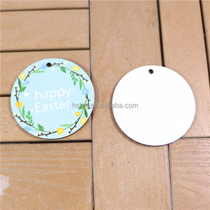 MDFSUB fabbrica personalizzato MDF cerchio natale ornamenti personalizzati sublimazione decorazione stampa di calore fai da te decorazioni in legno - Product Image 3