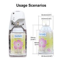 Distributeur automatique de spray désodorisant mural/debout alimenté par batterie Distributeur de spray aérosol pour salle de bain, hôtel, commercial