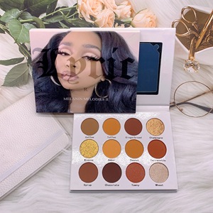 12 Màu <span class=keywords><strong>Eye</strong></span> <span class=keywords><strong>Shadow</strong></span> OEM MOQ 50 Cái Shimmer Glitter Mỹ Phẩm Sắc Tố Cao Palette Matte Eyeshadow Palette Nhãn Hiệu Riêng - Product Image 3