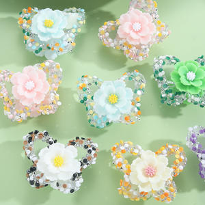 2025 Hand-Painted Colorful <b>butterfly</b> Flower Lucite Irregular Shape Creative DIY Crafting Pen Jewelry Making <b>Bracelet</b> Necklace - Product Image 2