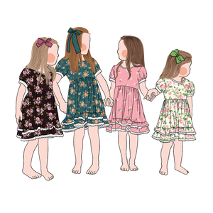 Ultima qualità di alta qualità abito estivo da bambina con maniche a sbuffo - Product Image 5