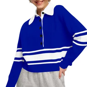 Chandail personnalisé Oem Odm fabricant pour femmes chandails de <span class=keywords><strong>polo</strong></span> aztèque Varsity Sorority tricotés pour femmes - Product Image 6