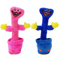 Bébé chantant et dansant Cadeau de fête des enfants Apprendre à parler Jouets Anniversaire Danse Peluche Cactus Torsion Cactus