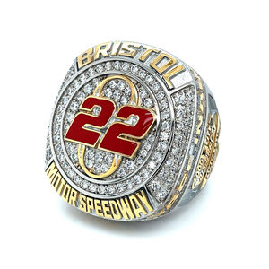 Medaglia Personalizzata in Ottone e Cristallo per Donne, Uomini e Bambini, Anelli da Campionato di Softball, Calcio, Baseball, Pallacanestro con Stampa Digitale e Fusione - Product Image 2