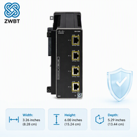 Module d'extension PoE Cisco Catalyst IEM-3500-4MU= MGig 4x 2.5G/1G/100M RJ45 90W PoE++ 4PPoE, extensible jusqu'à 15 ports au total, 20W