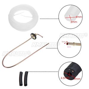 1/2/4 ensembles de tuyau de raccordement de réservoir de carburant de 58 cm + filtre à carburant + tube flexible avec pinces pour chauffage de stationnement diesel à air - Product Image 5