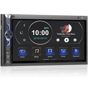 GRANDnavi Manufacturer 7 Inch Universal 2 Double Din Auto Radio Stereo Audio Video Mp5 Car Video Player