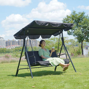Extérieur deux-trois personnes enfants fer Art balançoire chaise à bascule jardin balcon suspendu panier auvent Gazebo Pergola pour la maison - Product Image 6