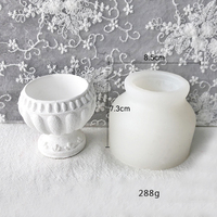 Moule en silicone personnalisé pour pot à bougie en béton, ciment, résine, gypse, rond, carré, cylindrique, moules pour pots de fleurs