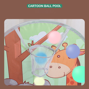 Gimnasio para niños, casa para bebés, marco de PISCINA DE BOLAS, piscina de bolas oceánicas con juego de aro de baloncesto, tienda emergente fácil de plegar, piscina de juguete - Product Image 3