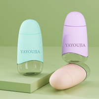 En stock, flacons pulvérisateurs ovales, 60 ml, 80 ml, 100 ml, flacons en plastique pour emballage, flacon de parfum, pompe à lotion, PET