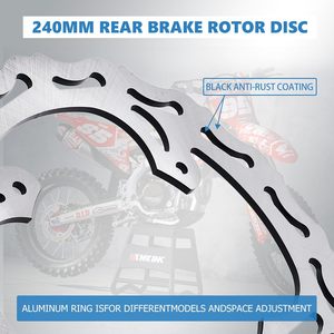 จานเบรกหลัง ZCLH ขนาด 240 มม. สำหรับ CR125/CR250/CRF450R (2002-2007)/CRF450X (2002-2019)/CRF450RX (2005-2020)/CRF450L - Product Image 4