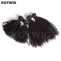 Lager 10 "-30" Günstige Fabrik Preis 100% Virgin Remy Brasilia nisches Menschenhaar Natürliche Farbe Web bündel Kinky Curly Extensions