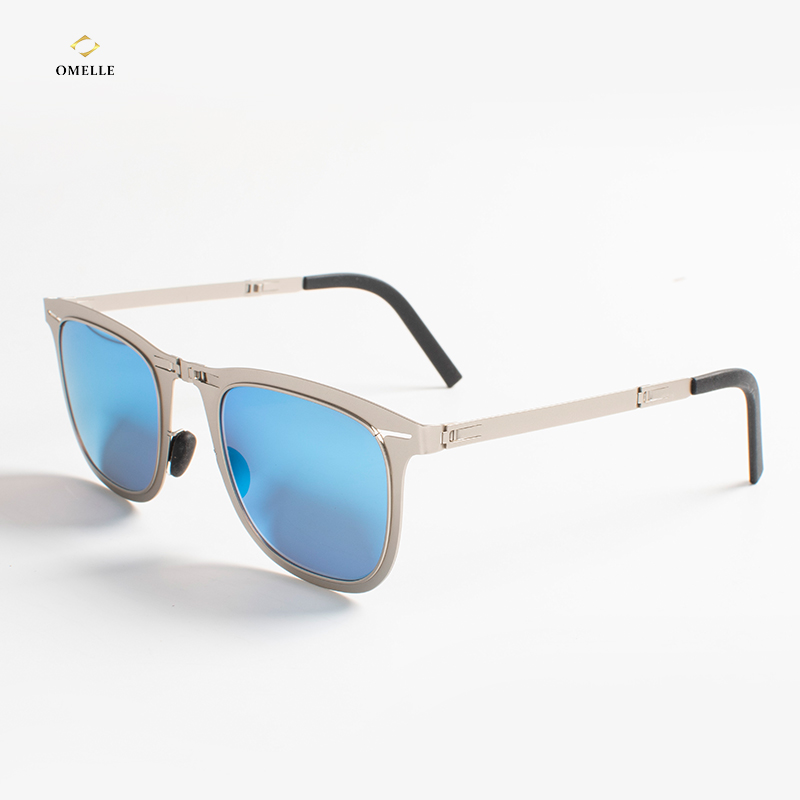 C04 argento + lenti blu specchio