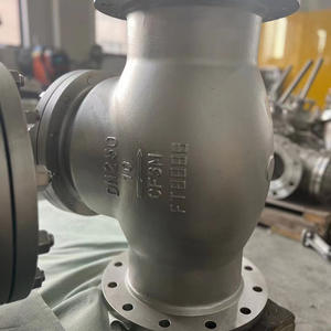 วาล์วตรวจสอบแบบสวิงฟลานจ์สแตนเลส 304 แบบกำหนดเอง H44W/Y-100C สำหรับอุตสาหกรรม DN150 สำหรับน้ำมันและน้ำ - Product Image 1