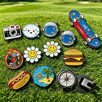 Marqueur de balle de golf magnétique amovible, design original, type jeton de poker, pour golfeurs, cadeau pour homme