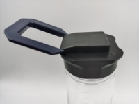 Offre Spéciale 500ML Silicone Bouteille D'eau Couvercle Carré Poignée Pour Enfants Direct Boire Gym Randonnée Sports De Plein Air Sac OEM/ODM Logo