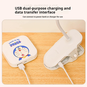 Lámpara de mesa con Clip portátil <span class=keywords><strong>LED</strong></span>, lámpara de escritorio con Clip recargable por <span class=keywords><strong>USB</strong></span>, luz nocturna de lectura para cama, 3 modos de atenuación, luz de protección ocular - Product Image 3