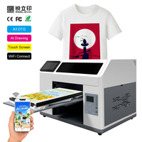 Nouvelle imprimante DTG numérique A3 créative pour t-shirts, avec fonction de lecture de codes QR, compatible Wi-Fi, mini-ordinateur pour l'impression de vêtements d'équipe