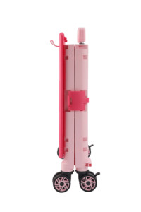 Оптовая продажа складная пластиковая тележка для еды Складная ручная тележка для покупок с подстаканником - Product Image 5