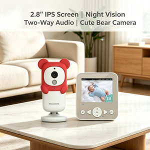 กล้องเฝ้าระวังเด็กแบบส่วนตัวที่ปลอดภัย จอแสดงผล IPS ขนาด 2.8 นิ้ว ระบบเสียงสองทาง ระยะส่งสัญญาณไกล - Product Image 1