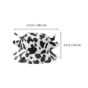 Cappelli a secchiello con stampa mucca di alta qualità orecchie da donna uomini personalizzati cappelli a secchiello da pescatore con corno - Product Image 6