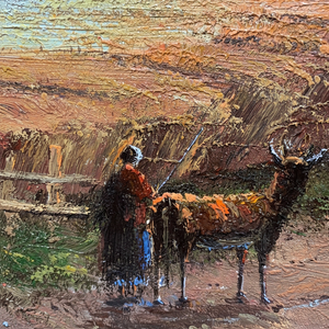 20 In× 24 in dipinti ad olio d'arte dipinti a mano 100% autentico soggetto classico animale da campo - Product Image 1