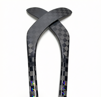 Palo de Hockey sobre Hielo de Fibra de Carbono Ligero de 52 Pulgadas, Procesado con Precisión, para Mano Izquierda o Derecha, para Niños Principiantes en Pistas de Hielo