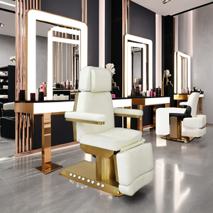 Lit de massage électrique Golden Base pour salons de beauté, spas, extensions de cils, tatouages, thérapies, écoles, hôtels, gymnases - Mobilier de lit facial - Product Image 4