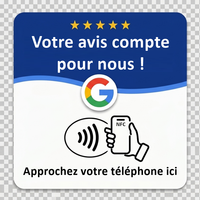 Plaque de révision NFC en acrylique espagnole, Plaque de révision NFC portugaise, Autocollant de révision Google NFC en acrylique français, Autocollant de révision Google NFC italien