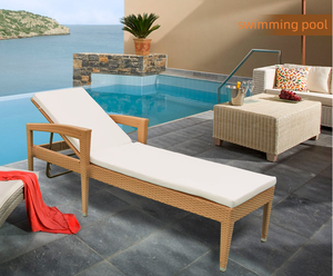 Meubles <span class=keywords><strong>de</strong></span> patio <span class=keywords><strong>de</strong></span> <span class=keywords><strong>jardin</strong></span> d'hôtel chaise longue d'extérieur en corde <span class=keywords><strong>de</strong></span> rotin et teck en aluminium pour la plage chaise longue Chaise longue <span class=keywords><strong>de</strong></span> piscine - Product Image 3