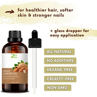 Vente en gros d'huiles de transporteur en vrac Huile d'amande douce biologique pressée à froid Rose musquée Jojoba Olive Ricin Pépin de raisin Coco Nouveau