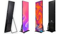 Poster berdiri dengan kontrol USB WIFI layar poster Led 1920X640mm portabel layar Poster led mall dalam ruangan p2.5 layar Poster Led