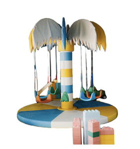 Aire de jeux intérieure électrique automatique colorée personnalisée en forme de cocotier, aire de jeux souple, location d'événements, location de jeux souple - Product Image 2