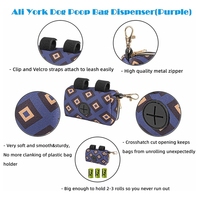 Pochette de distributeur de caca en Silicone, étiquette personnalisée, biodégradable, fermeture éclair, pour chiens de compagnie
