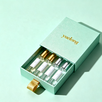 Boîte cadeau écologique recyclable haut de gamme, résistante aux chocs, légère, avec tiroir coulissant et doublure en mousse pour ensemble de maquillage