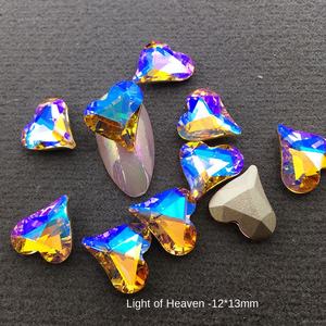 3D K9 corazón diamante amor <span class=keywords><strong>uñas</strong></span> arte joyería pegatinas 12mm cristal armadura en forma de decoraciones 3D <span class=keywords><strong>uñas</strong></span> diamantes de imitación encanto vidrio Material - Product Image 4