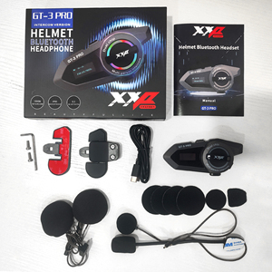 Auriculares Inalámbricos para Motocicleta XXP GT-3 con Cancelación de Ruido, Intercomunicador Multipersona de Larga Distancia, Color Negro, Izquierdo para Doble Uso - Product Image 6