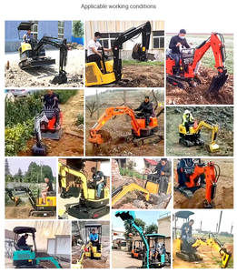 Excavadora de cadenas Euro V de 1 tonelada, excavadora hidráulica con certificación CE ISO EPA, fácil de operar para construcción en granjas y jardines. - Product Image 6