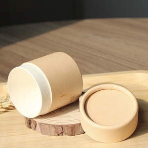 Caja Cilíndrica de Papel Kraft Biodegradable y Reciclable, Tubo de Papel Redondo Ecológico para Envasado de Velas, Cosméticos, Aceites Esenciales y Té - Product Image 4