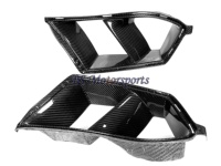 Couvre-prise d'air du pare-chocs avant en fibre de carbone sèche pour BMW G80 G81 M3 G82 G83 M4 2021+
